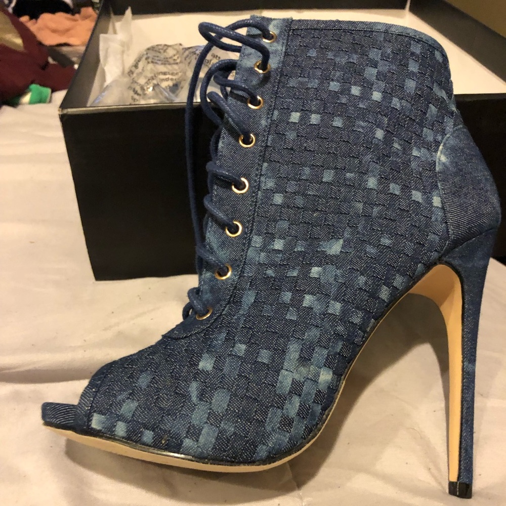 Denim Sandal/heels